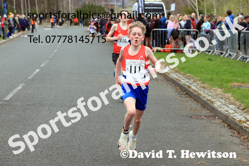 Boys and Girls Under-14s, 2026 Elswick Harriers Good Friday Road Relays and Young Athletes, Newburn,  Newcastle upon Tyne. Photo: David T. Hewitson/Sports for All Pics
